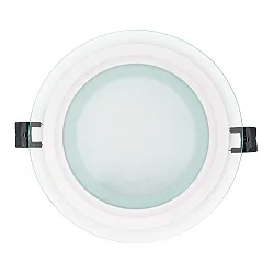 LED panel LED GLAS PANEL 160R SCCT CCT Switch, dimmable, dimmable 10W 850 / 1000 / 950lm 3000 / 4000 / 5700K 120° 120° CRI >80