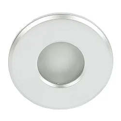 Recessed outdoor luminaire WT 50 R, IP65 on front, Ø 8.6cm, GX5.3 max. 50W, matt chrome