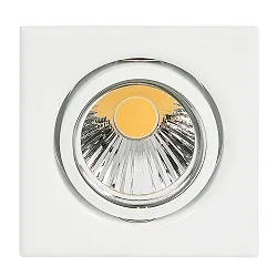 Recessed spot DOWNLIGHT D 3830 Q, square, 8.5 x 8.5cm, swiveling, white