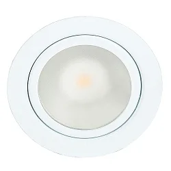 LED Furniture recessed luminaire DOWNLIGHT N 5020, Ø 6.6cm, COB, 3.3W, 3000K, white