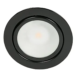 LED Furniture recessed luminaire DOWNLIGHT N 5020, Ø 6.6cm, COB, 3.3W, 3000K, black