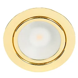 LED Furniture recessed luminaire DOWNLIGHT N 5020, Ø 6.6cm, COB, 3.3W, 3000K, gold