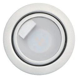 LED Furniture recessed luminaire, N 5020 CSP LED, 3W, 3000K, brushed nickel