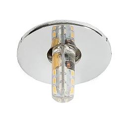 Recessed luminaire for starry sky N 392, Ø 4cm, G4, chrome