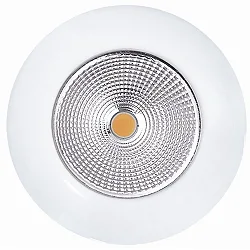 Recessed LED spot 5068 ECO FLAT, IP44, round, 350mA, 8W 4000K 750lm 24°, CRi>90, dimmable, matt white