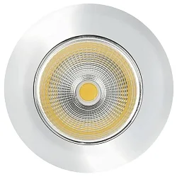 Recessed LED spot 5068 ECO FLAT, IP44, round, 350mA, 8W 3000K 700lm 24°, CRi>90, dimmable, chrome