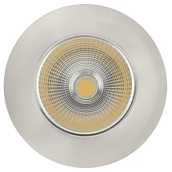Recessed LED spot 5068 ECO FLAT, IP44, round, 350mA, 8W 3000K 700lm 24°, CRi>90, dimmable, brushed nickel
