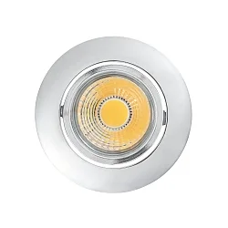 Recessed LED downlight A 5068 T FLAT, Ø 8.8cm, COB, 8W 3000K 38°, swivelling, chrome