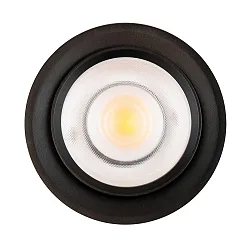 spot 9W DS round IP20, black matt dimmable