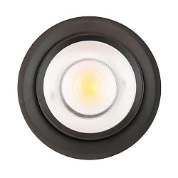spot 9W DS round IP20, black matt dimmable