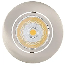 downlight 5068 ECO FLAT BIO round IP40, brushed nickel dimmable