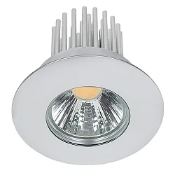 Recessed LED spot DOWNLIGHT A 5068 S IP44, COB, Ø 8cm, 12W 3000K 1000lm 38°, CRi>90, matt chrome