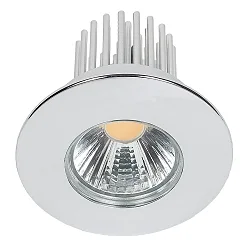 Recessed LED spot DOWNLIGHT A 5068 S IP44, COB, Ø 8cm, 12W 4000K 1100lm 38°, CRi>90, matt chrome