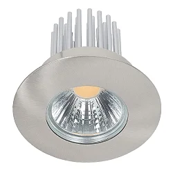 Recessed LED spot DOWNLIGHT A 5068 S IP44, COB, Ø 8cm, 12W 4000K 1100lm 38°, CRi>90, brushed nickel