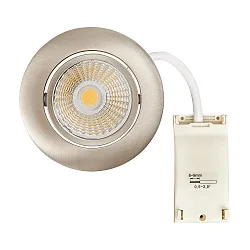 downlight 5068 ECO DOB round, swivelling, incl. driver, set of 1 IP40, nickel dimmable