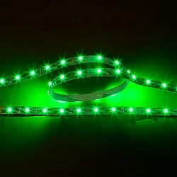 LED Strip Flexible LED SMD 3528, 12V, 4.8W/m, GREEN 200cm