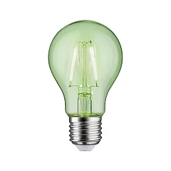 LED Deco Filament Pear Lamp GREEN NonDim, 230V, E27, 1W 4900K 170lm, glass clear