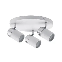 Paulmann Spot Zyli 3 flames rondelle white/chrome, excl. Lamp, max. 10W GU10
