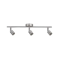 spot CAROLINA 3 flames GU10 IP20, nickel matt dimmable