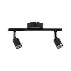 spot CAROLINA 2 flames GU10 IP44, anthracite, chrome dimmable