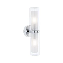 wall and ceiling luminaire LUENA E14 IP44, chrome, mat 