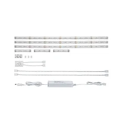 Funtion MaxLED 500 Comfort Set Kitchen, 24V DC, 3x 60cm, 13W 2700K 245lm , with Touch sensor, silver