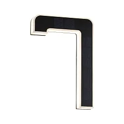 solar house number light with accumulator, indirect IP44