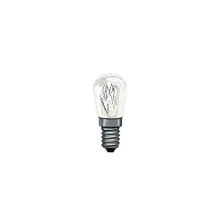 Bulb oven lamp, E14, 230V, 300°, clear, 15W