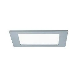 LED Recessed luminaire QUALITY PREMIUM PANEL LED, square, IP44, 1x12W, 4000K, 230V, 165x165mm, chrome matt
