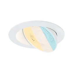 spot AUMUS round, set of 1 IP20, white matt dimmable