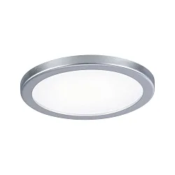 LED Recessed Panel AERO VariFit, round, IP44, Ø 23cm, 18W 4000K, chrome matt