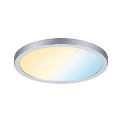 LED Recessed Panel AERO VariFit Zigbee TW, round, IP44, Ø17.5cm, 15W Tuneable White, chrome matt