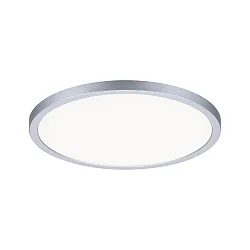 LED Recessed Panel AERO VariFit DIM, round, IP44, Ø 23cm, 18W 4000K, 3-step dimmable, chrome matt