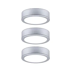 under-cabinet luminaire PUKK set of 3, chrome matt  3,5W 210 | 300lm 2700K