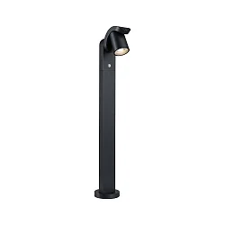 bollard lamp CUFF PIR with sensor IP44, anthracite, transparent 