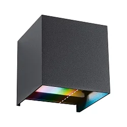 outdoor wall luminaire CYBO RGBW RGBW, ZigBee controllable LED IP44, anthracite dimmable