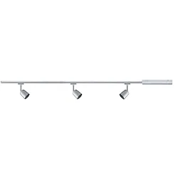 Paulmann URail Set Cover, excl. lamp, max. 10W, GU10, chrome matt