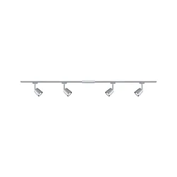 spot URAIL COVER with feed-in option, set of 4 GU10, chrome, chrome matt dimmable
