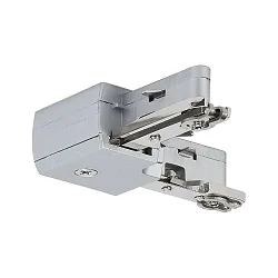 Accessories for 1-Phase track system URAIL L-coupler, fixed, 230V, chrome matt