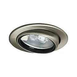 Furniture recessed luminaire swiveling, 12V, G4, 69mm, brushed iron
