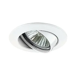 Recessed luminaire PREMIUM, 230V, GU10, 51mm, swiveling, white/aluminum