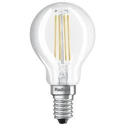 LED retrofit lamp LED Essence Drop Filament E14 RL-D60 827/C/E14 FIL, 6.5W, clear
