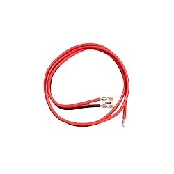 connecting cable 24V 2x 0.32mm² COATED with plug, 2-pole, red
