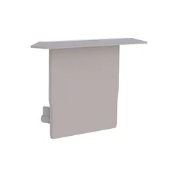Endcap for Radium Aluminum Wing profile MEDIUM WING, plastic, light gray