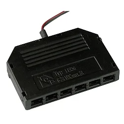 LED Distributor 6-fold, 150mm cable LARA recessed + KEMENTARI SF + F + SFQ + FQ