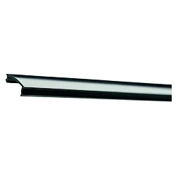 Profile blind cover, black, 9,9 flames, 2m, black