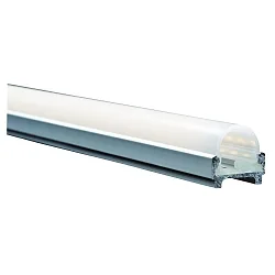 Profile cover, matt, 9,9, half round, 2m, white