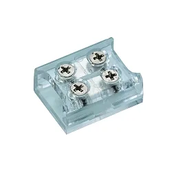 direct connector VARDAFLEX 1CM - SCREW 2-pole, transparent