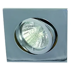 Alu die-cast Recessed spot QUADRO, swivelling, IP20, bayonet chrome