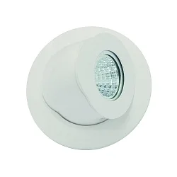downlight GU10 round, swivelling GU10 IP20, white matt